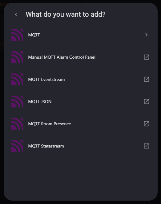 Home Assistant Settings for MQTT
